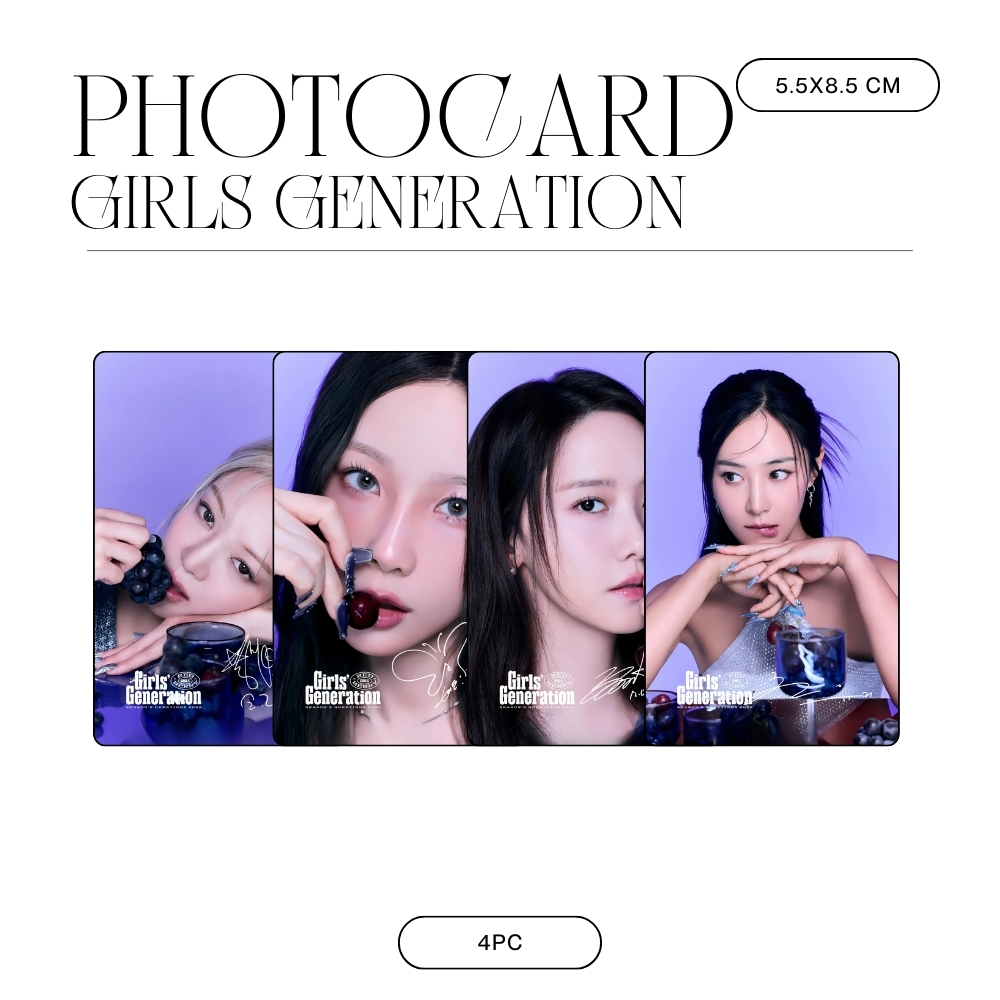 HOLOGRAM PHOTOCARD GIRLS GENERATION LETTER TO MYSELF SNSD การ์ด KPOP 5 ชิ้น UNOFFICIAL TAEYEON YOONA