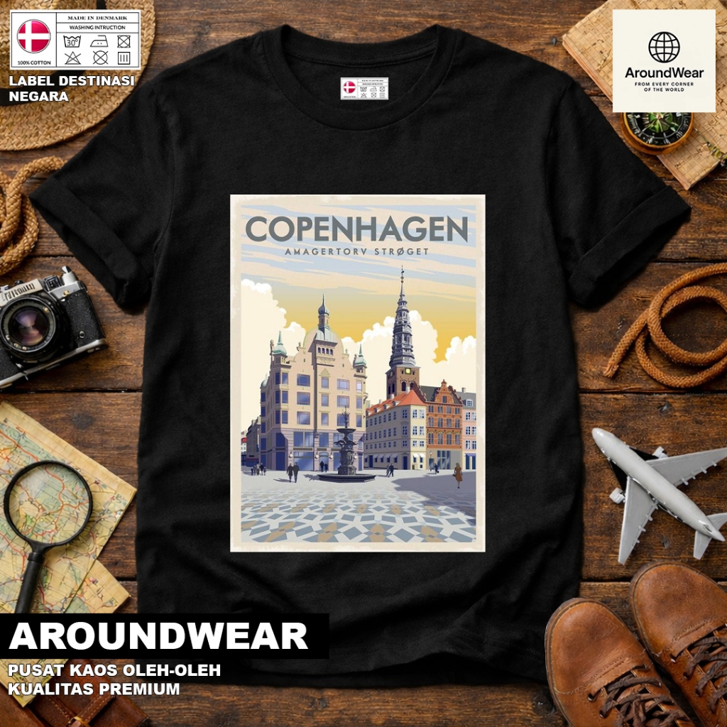 เสื้อยืด DENMARK 24 SOUVENIR พร้อมแท็กที่ DENMARK 6 PREMIUM SOUVENIR MATERIAL GIFT