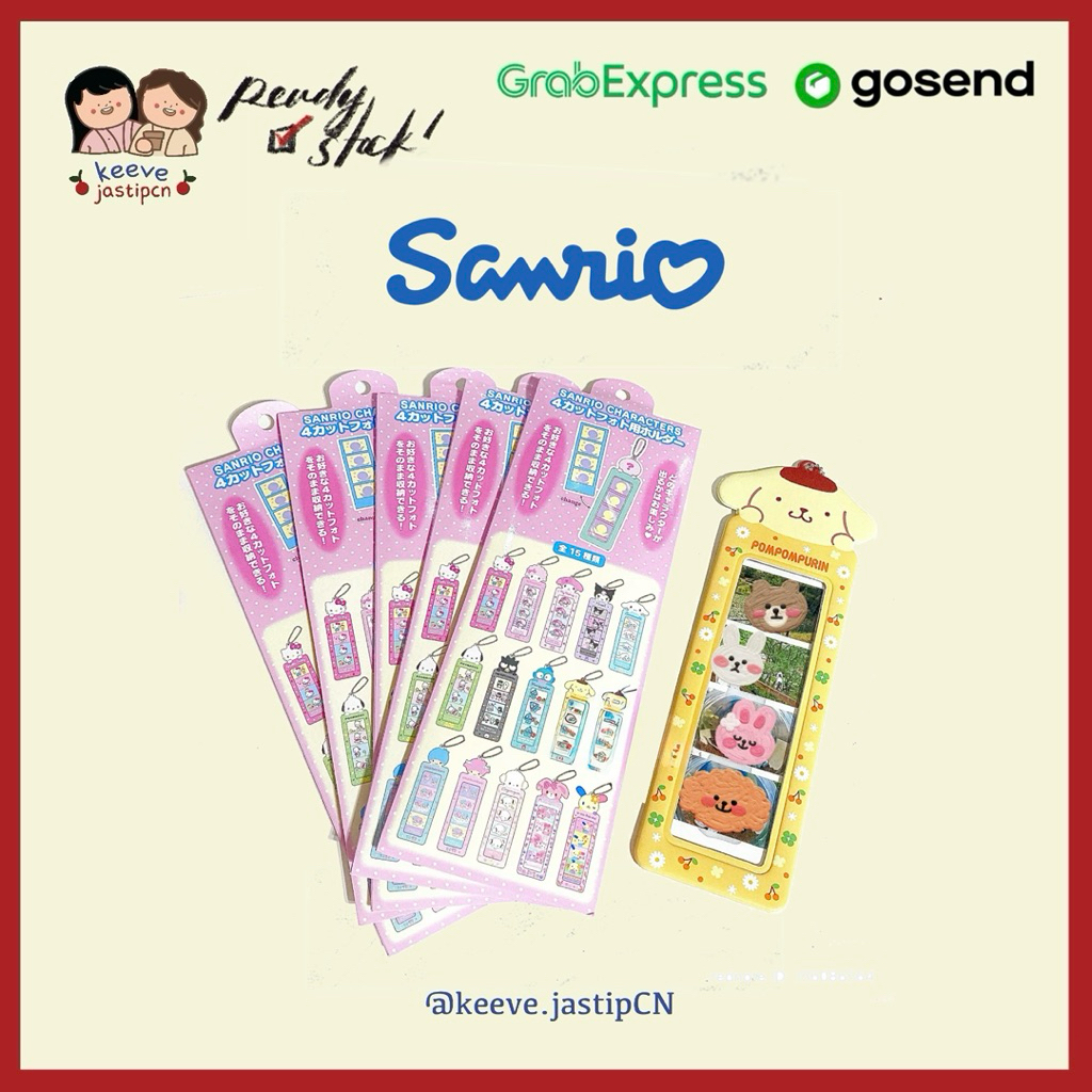 SANRIO CHARACTER PHOTOBOOTH FRAME KEYCHAIN PENDANT BLINDBOX