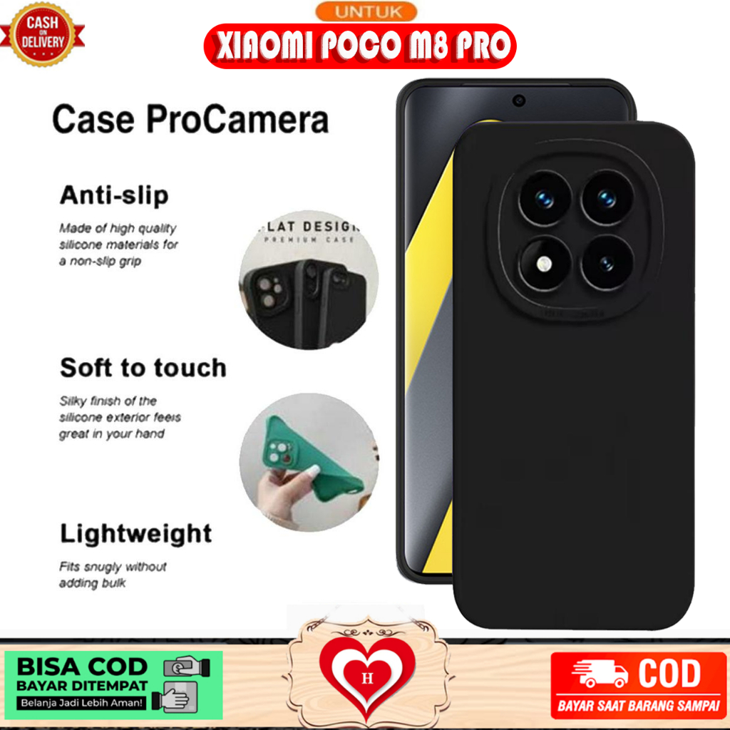 CASE PRO CAMERA XIAOMI POCO M8 M8 PRO SOFTCASE PRO CAMERA PROTEC CAMERA