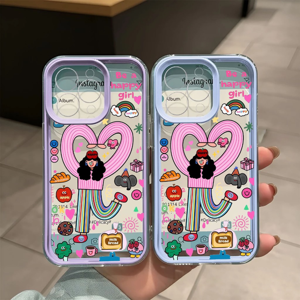เคส HP สําหรับ Oppo A18 A38 A5X A3X A3 PRO A54 A60 A58 A17K A17 Casing Clear Case Tpu Lippocase