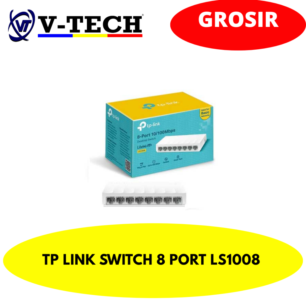 TP LINK SWITCH 8 PORT LS1008