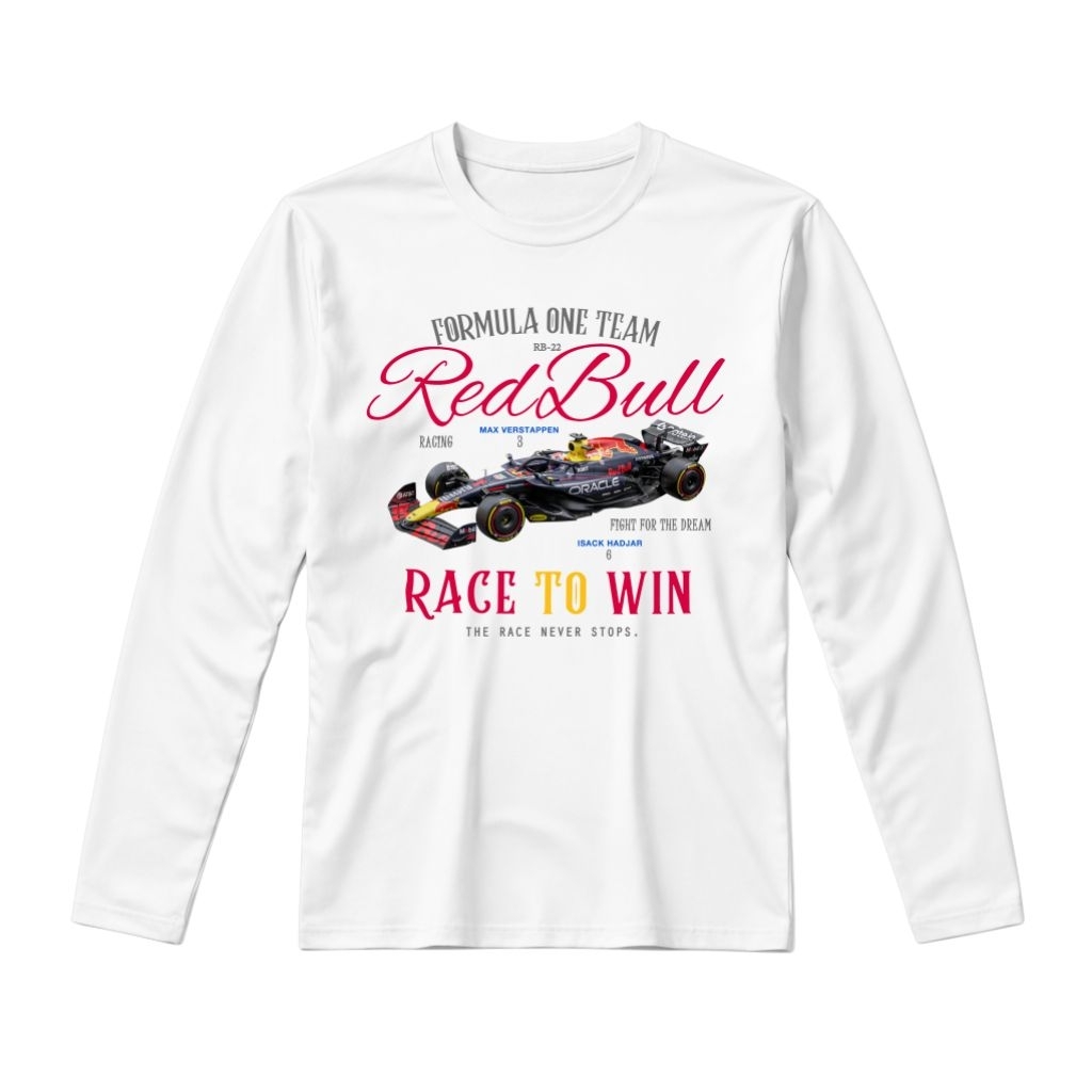 Redbull Race To Win F1 เสื้อยืดแขนยาว Unisex