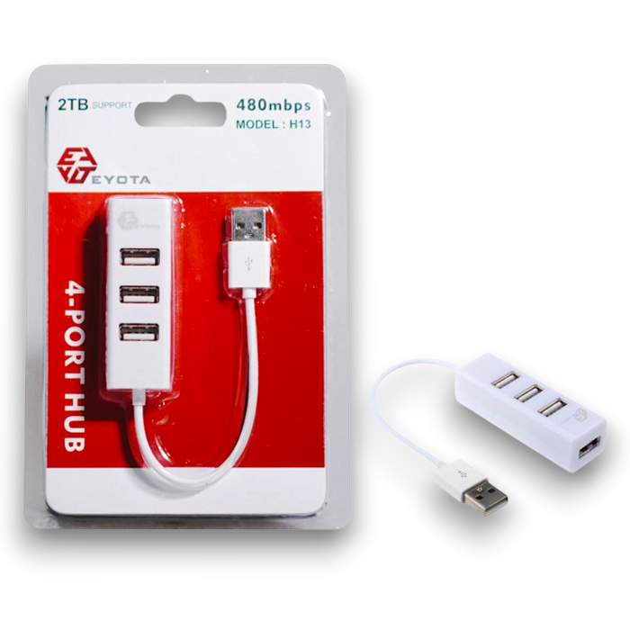 ฮับ Usb 2.0 eyota 4 พอร์ต mini 480Mbps H-13 H13 - 4 ช่อง usb2.0 Terminal