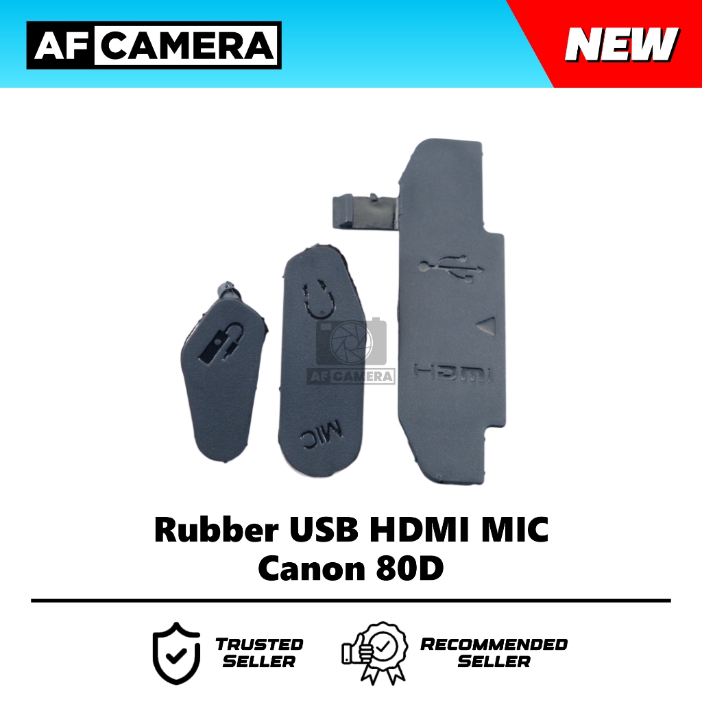 ฝาครอบยาง USB HDMI MIC Canon 80D