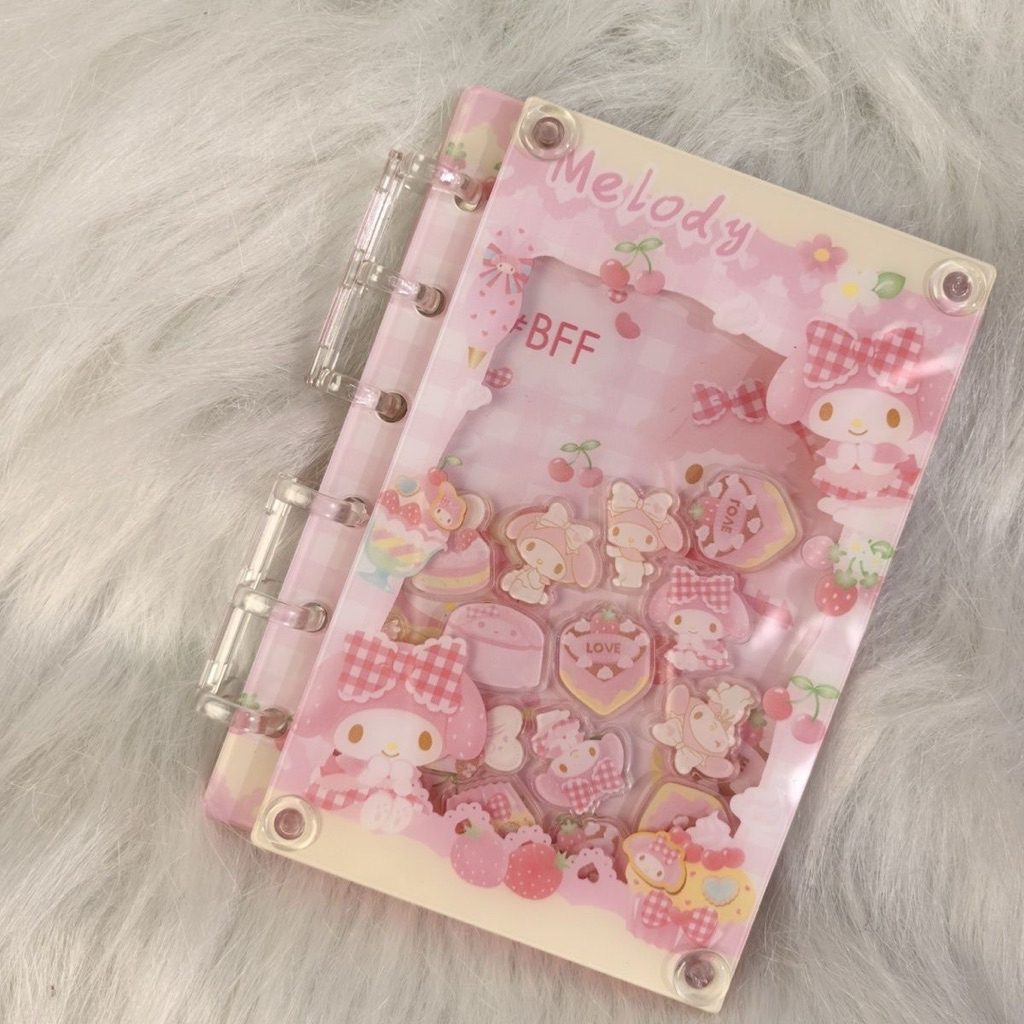[PREORDER Chikawa/Hello Kitty/My Melody/Piano/Cogimyun/Wish Me Mell] หนังสือเครื่องผูกใบหลวม A7 – เค