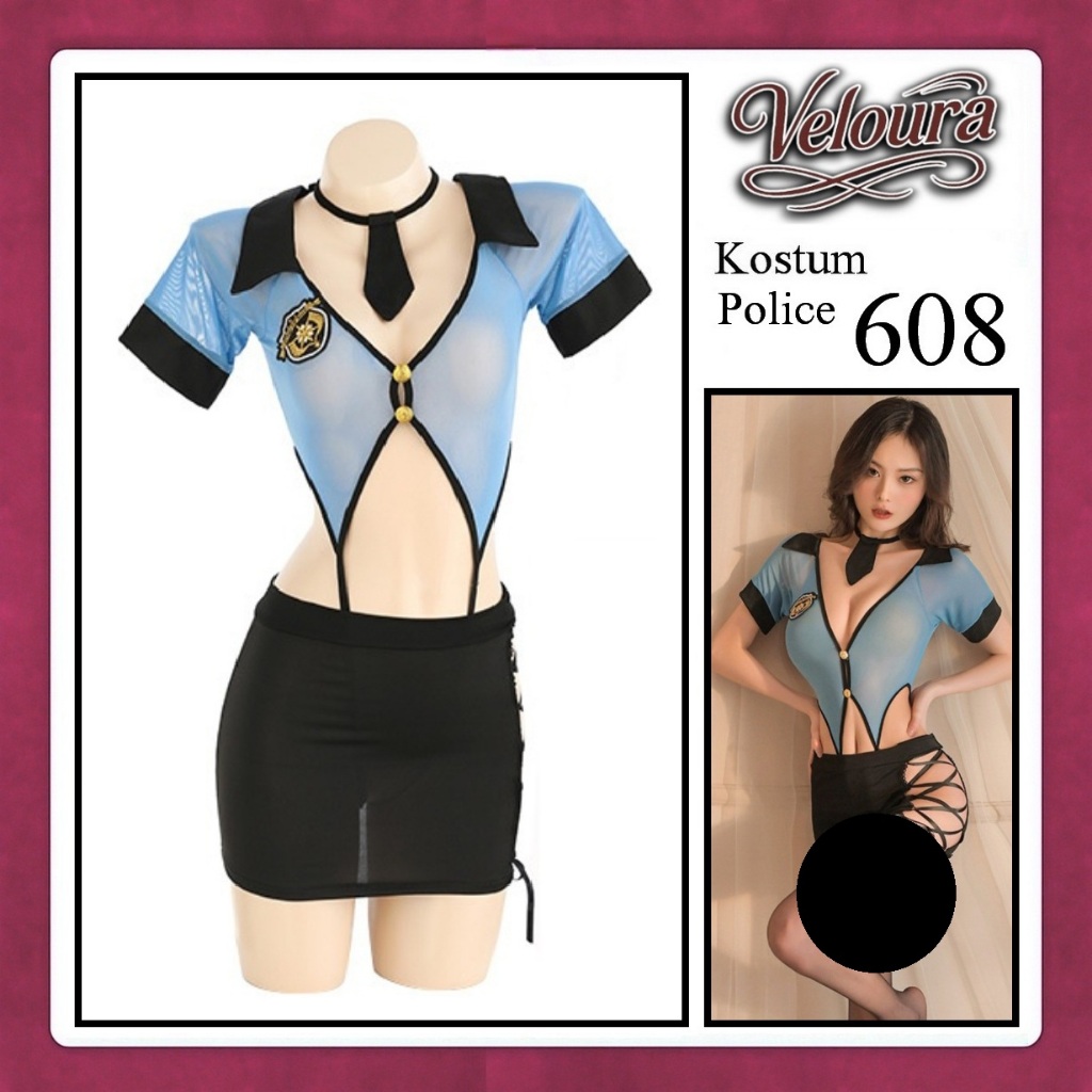 ชุดชุดราตรีผู้หญิง Veloura / ชุดคอสเพลย์ธีม - ตํารวจ HK - 608