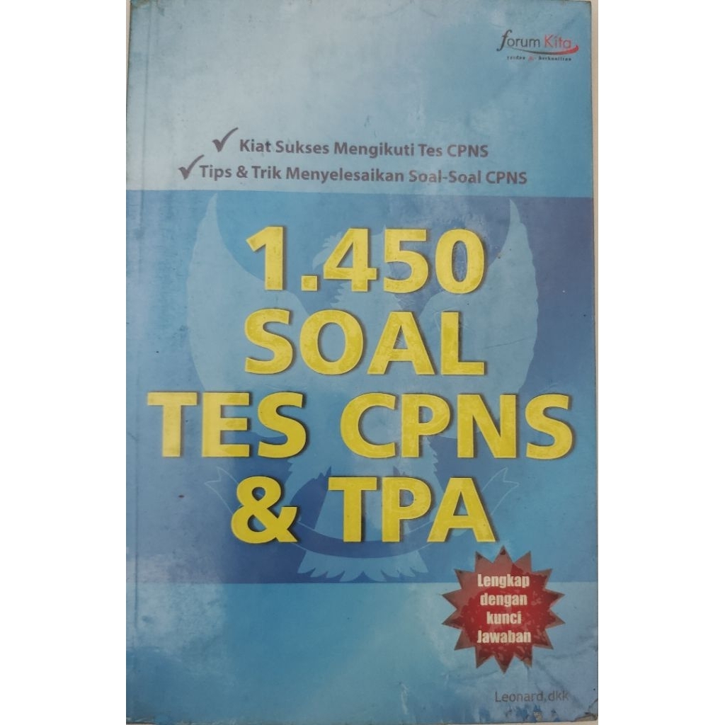 BOOK 1.450 ต้นฉบับใช้แล้ว CPNS & TPA TEST QUESTIONS