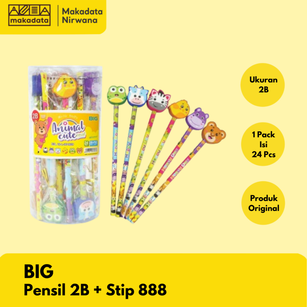 BIG PENCIL 2B PENCIL + STIP/PENCIL 888 (1 ชิ้น)