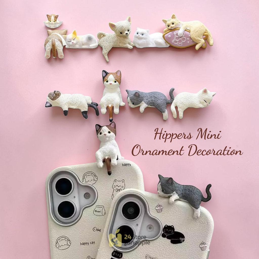 MINI HIPPERS CUTE PHONE CASE DECORATION MINIATURE ORAMENT