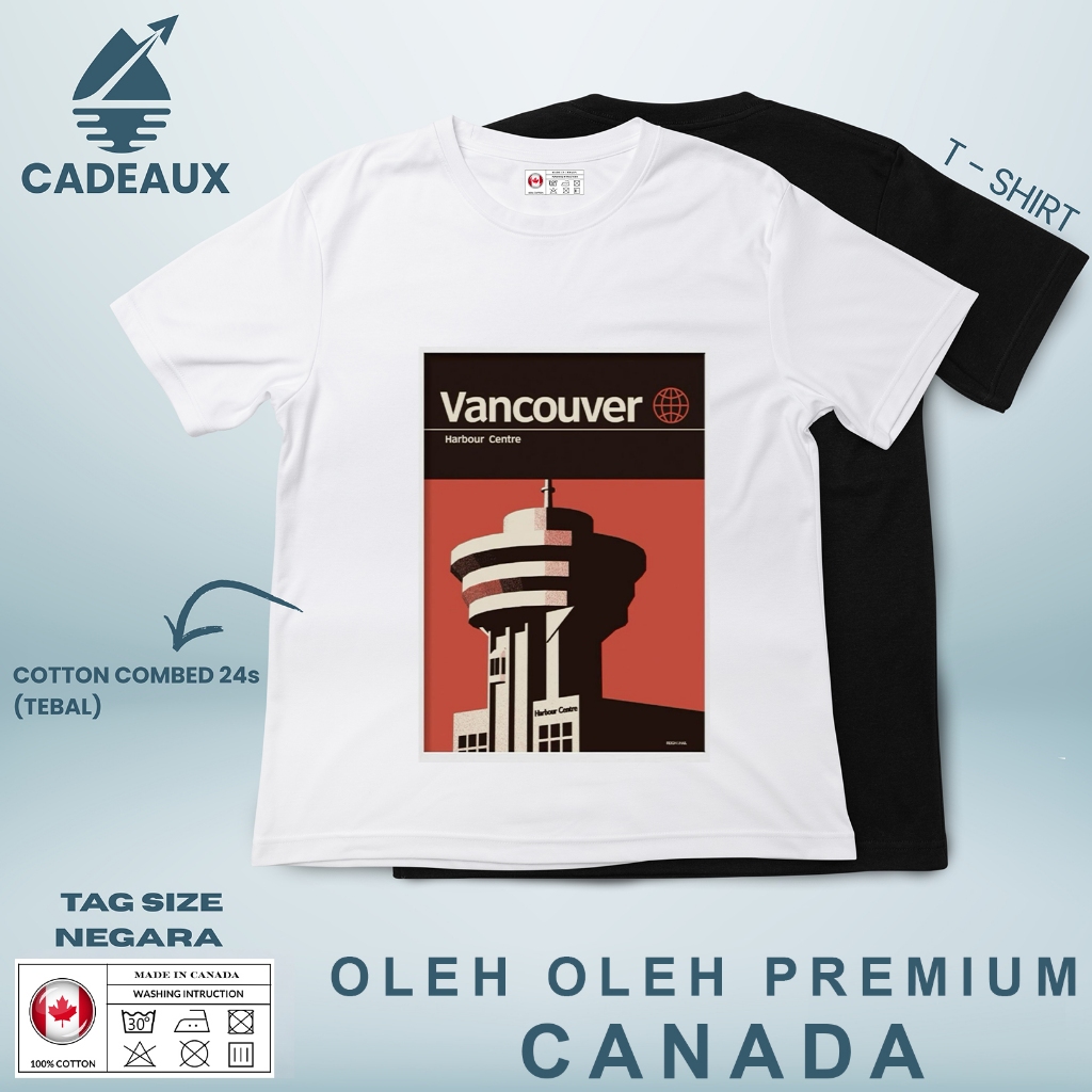 CANADA SOUVENIR เสื้อยืด 7 USING แท็ก OF THE COUNTRY CANADA เสื้อยืดผ้าฝ้าย Combed 24s SOUVENIR ของข