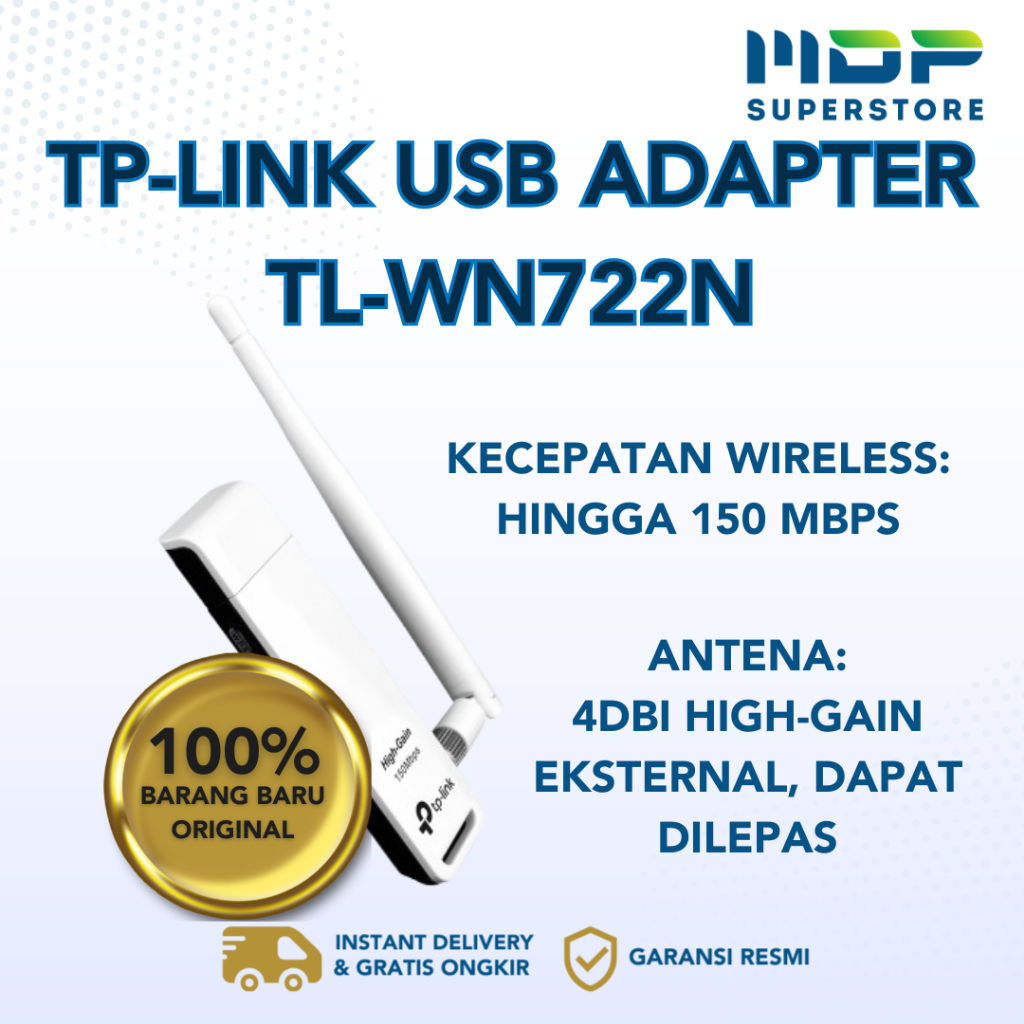 TP-LINK USB ADAPTER WIRELESS 150 MBPS (TL-WN722N)-1