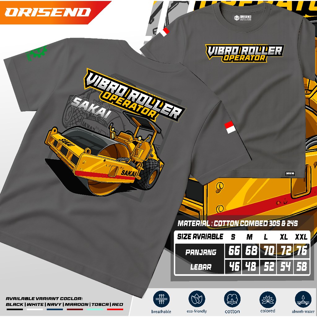 KATUN Orisend vibrao Sakai เสื้อยืดผู้ประกอบการ ดีไซน์ล่าสุด เสื้อโรลเลอร์ Vibro sakai วัสดุผ้าฝ้ายห