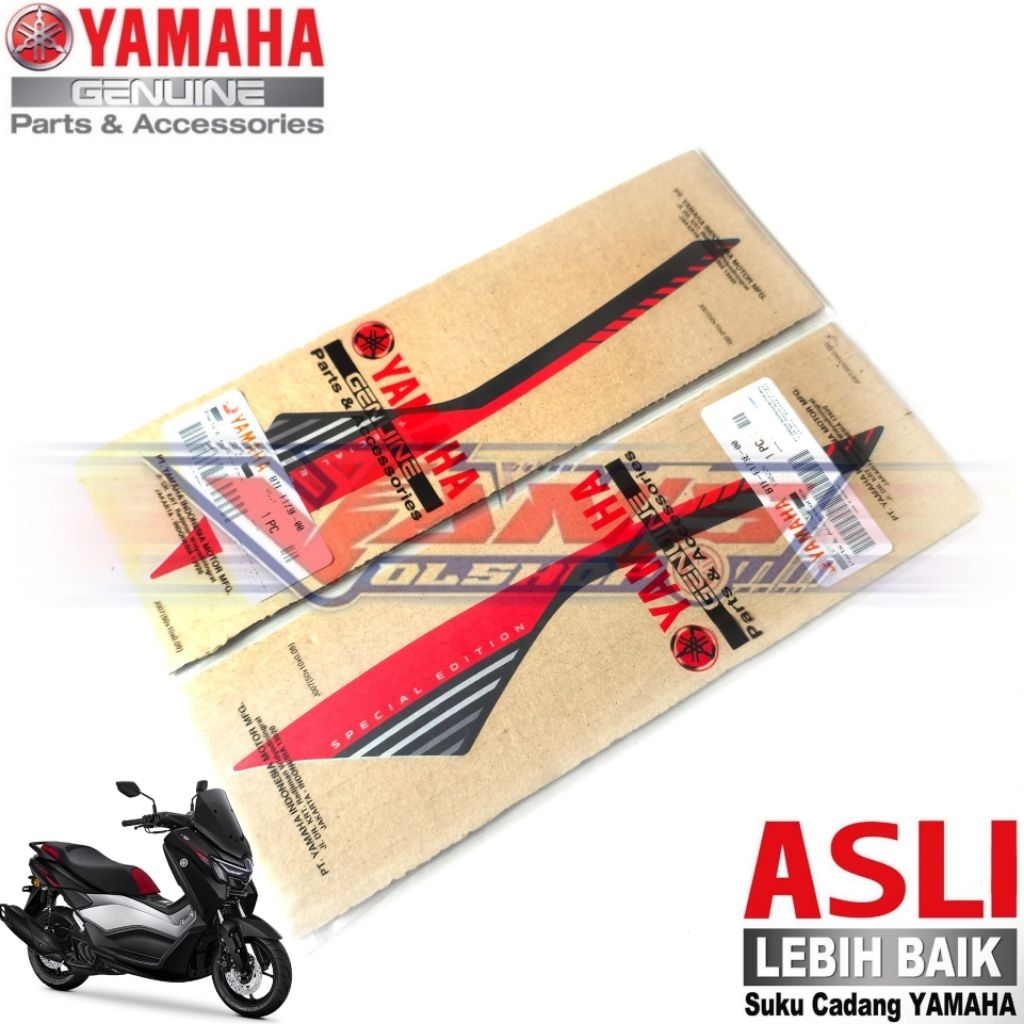 ด้านหลังกราฟิก BTF พิเศษ Livery 25Th Anniversary Max Series BTF New Nmax 155 Neo S Turbo และ Turbo Tech Max Original Yamaha อะไหล่แท้