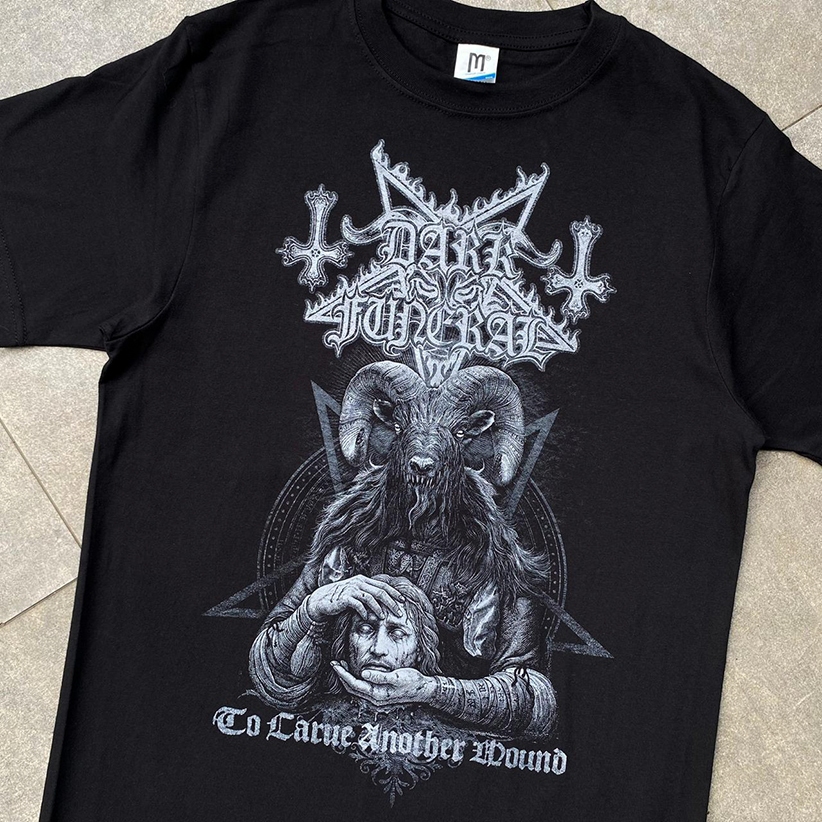 DARKFUNER*L - เสื้อยืด TO LARUE ANOTHER WOUND / PREMUIM BAND TSHIRT / KARUN ROUND COLLAR / เสื้อยืดเ