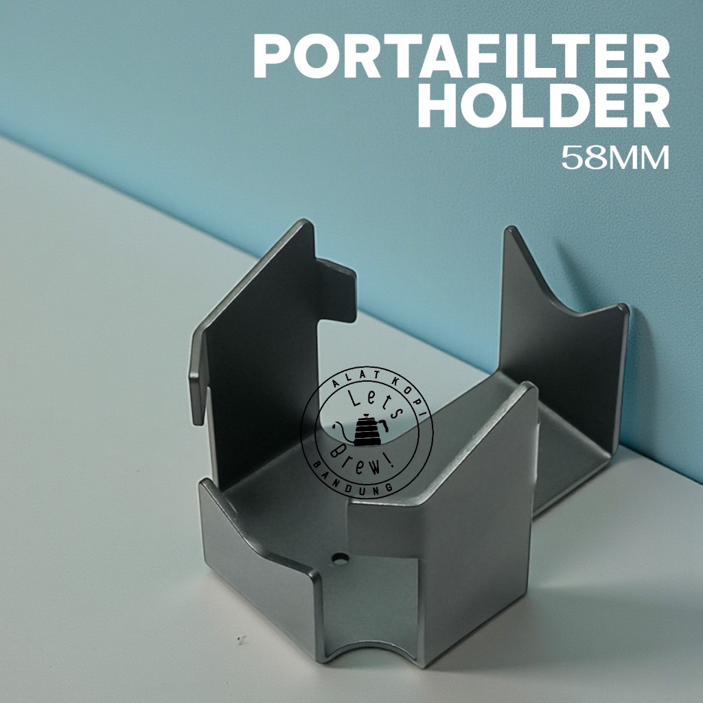 Portafilter Holder 58mm Non Slip Design สีดํา