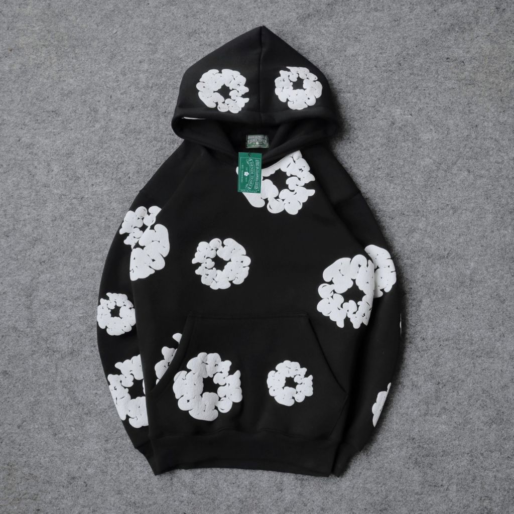 HOODIE.FLOWER_TOP_(FUFF/RAISED SCREEN PRINTING) FULL, TAG & LABEL