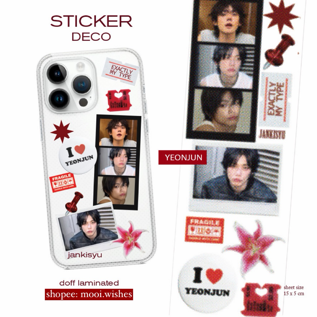 [JANKISYU] TXT My Type Sticker Deco Kpop Handphone Laptop