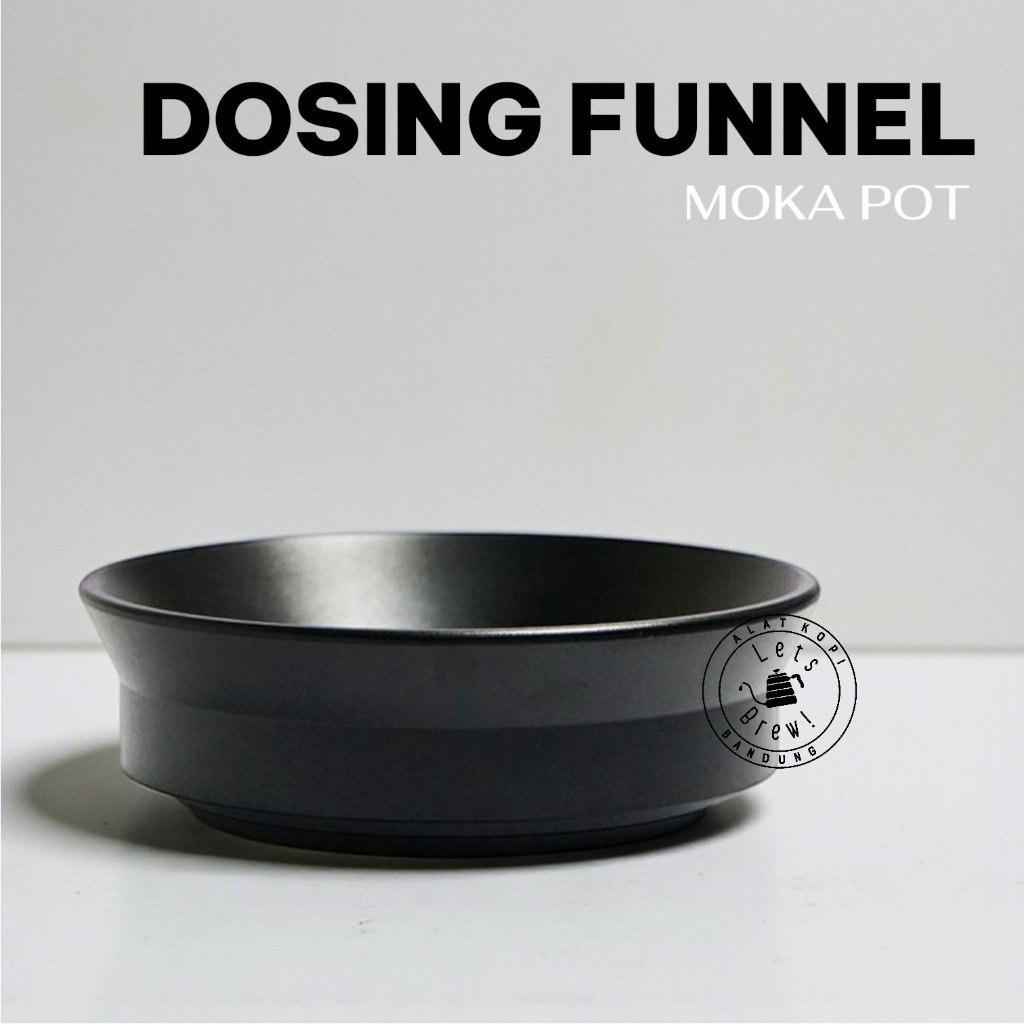 Dosing Funnel Moka pot Black / Mokapot Dosing Funnel Universal Black