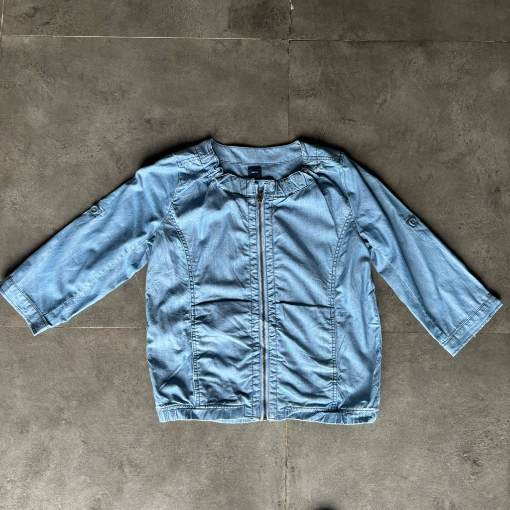 GAP Kids Soft Denim Zipped Jacket ผู้หญิง