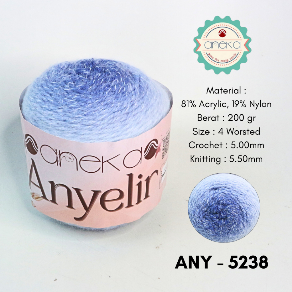 ANKA - เส้นด้ายถักคาร์เนชั่น / เส้นด้ายไนลอน Acryllic / นุ่ม - 5238