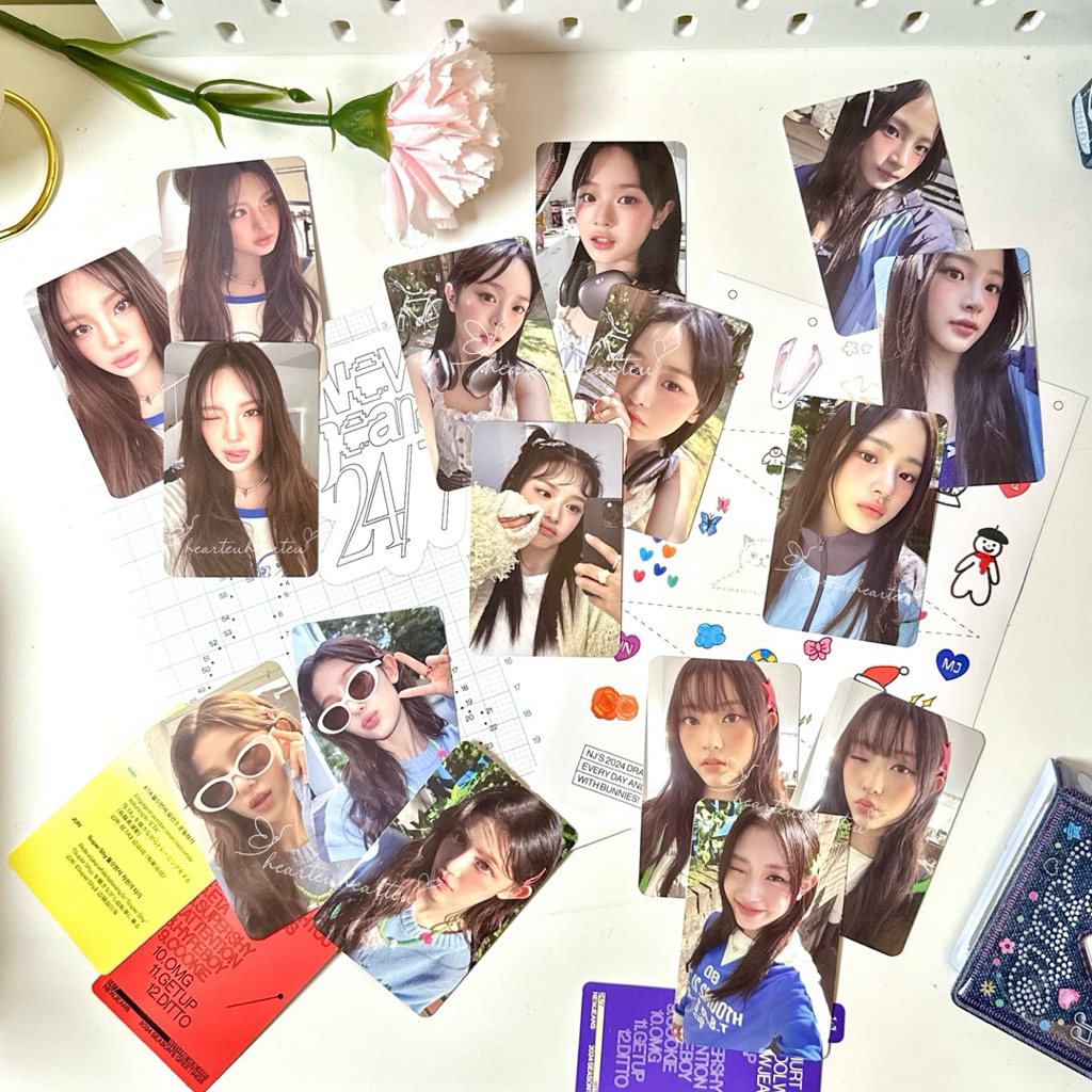 Hearteuhearteu Official Photocard NJZ / MHDHH /NEWJEANS SEASON GREETINGS 2024 "24/7 พร้อม NEWJEANS" 
