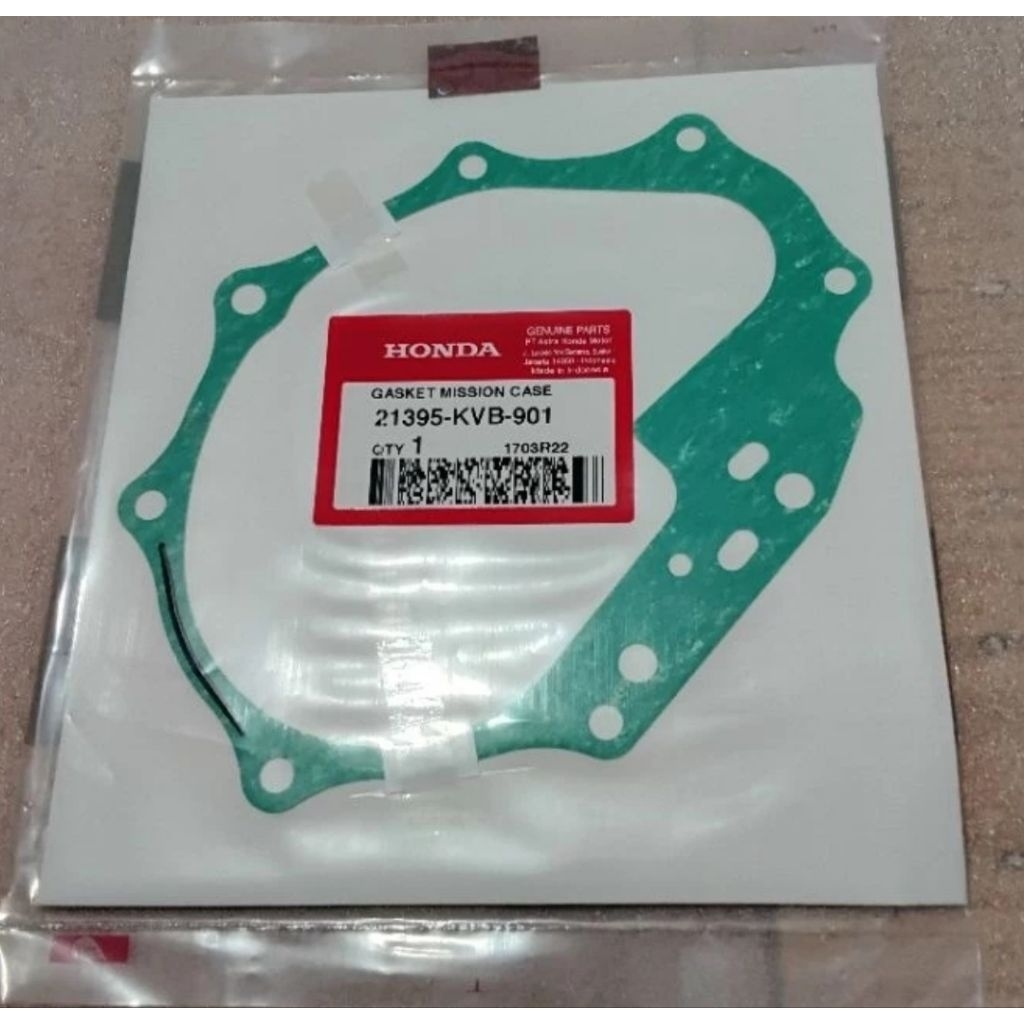 21395-Kvb-901 HGP AHM 100% ORIGINAL TRANSMISSION GASKET GARDAN RATIO BEAT VARIO 110 SCOOPY 21395KVB9