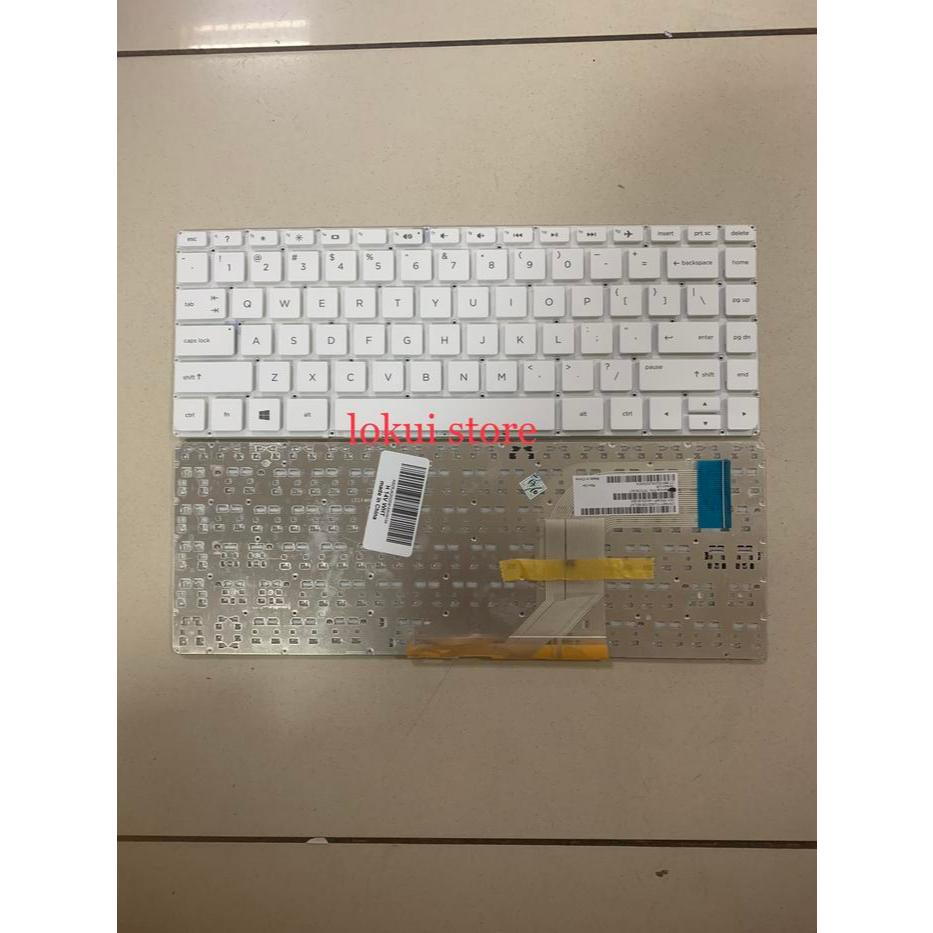 HP 14-V201TX V205TX V206TX V041TX V043TX คีย์บอร์ดแล็ปท็อปสีขาว