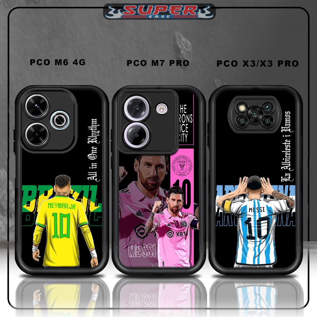 เคส Hp สําหรับ SoftCase Hp สําหรับแก้วสีดําพรีเมี่ยม POCO M6 4G PCO M7 PRO PCO X3/X3 PRO Design POLA