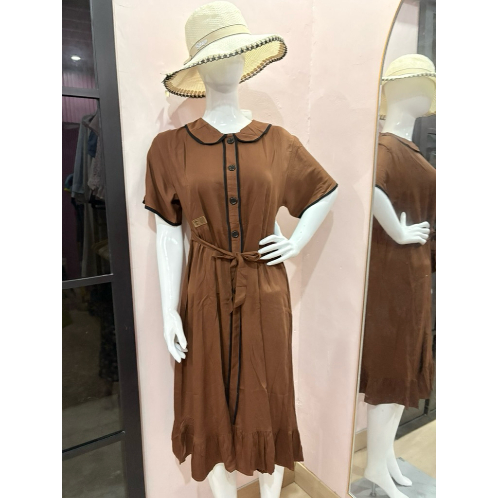 KATUN Daster Daily home เดรสผ้าฝ้ายเรยอนพรีเมียมหนา ไม่ซีทรู เป็นมิตรต่อให้นม กระดุมแอคทีฟ