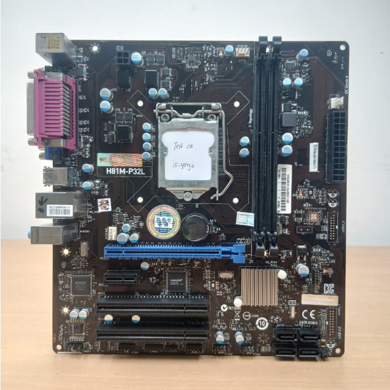 เมนบอร์ด H81M-P32L Wearnes LGA 1150 DDR3 Slot 2 วินาทีการรับประกัน
