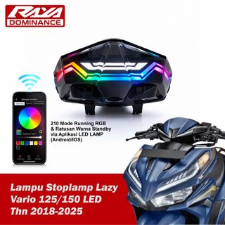 Raya Stoplamp Lazy Vario 125/150 thn 2018-2025 Fullset PNP RGB 210 Mode