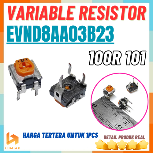 Trimpot 100R 101VR Variable Resistor Yellow Trimpot 100R Ohm EVND8AA03B23
