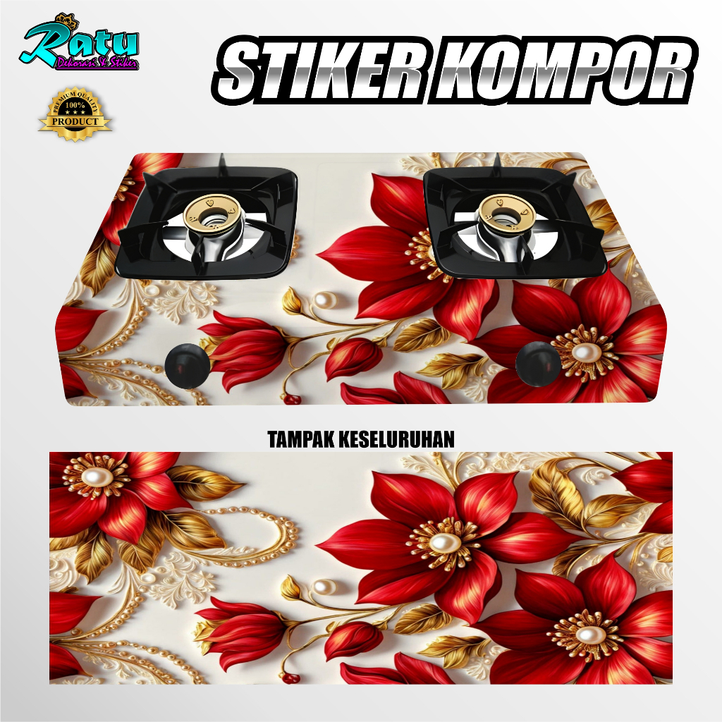 K60-MODERN ART GAS STOVE สติ๊กเกอร์ / 50 สติ๊กเกอร์ MOTIF สําหรับ 1 BURNER และ 2 BURNER GAS STOVES