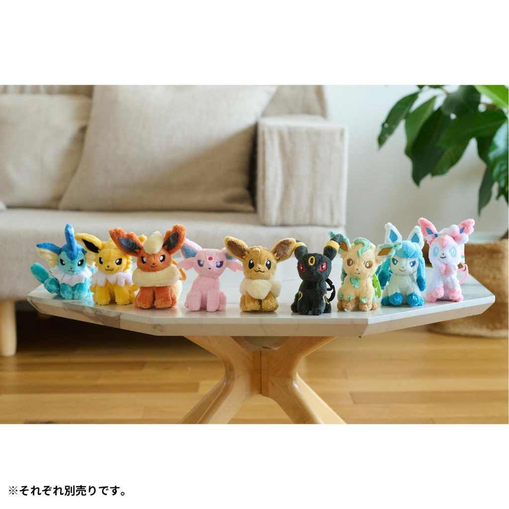 GANTUNGAN KeyChain ตุ๊กตาโปเกมอนศูนย์ Eevee Evolution Espeon Umbreon Carabiner KeyChain Original