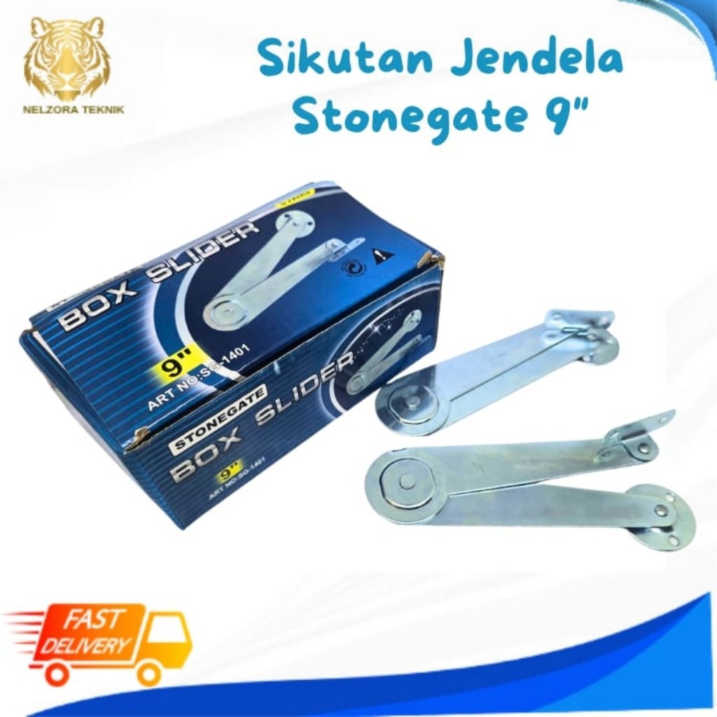 VSM/STONEGATE 9" สแตนเลส Belly Salon บานพับลมมุมขวา