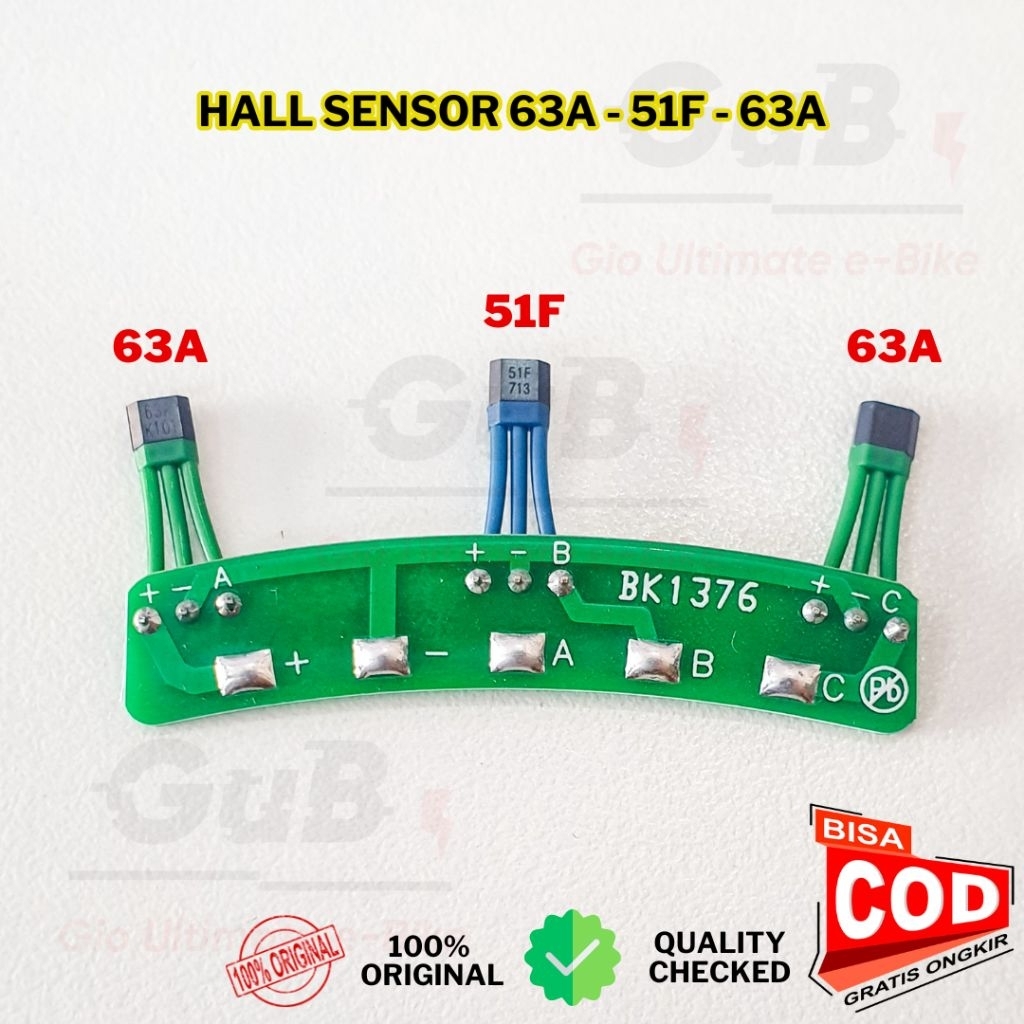 โมดูลเซ็นเซอร์แม่เหล็กมอเตอร์ PCB 213 Hall Sensor 63A 51F Hall จักรยานไฟฟ้ารถจักรยานยนต์ไฟฟ้า 41F เป