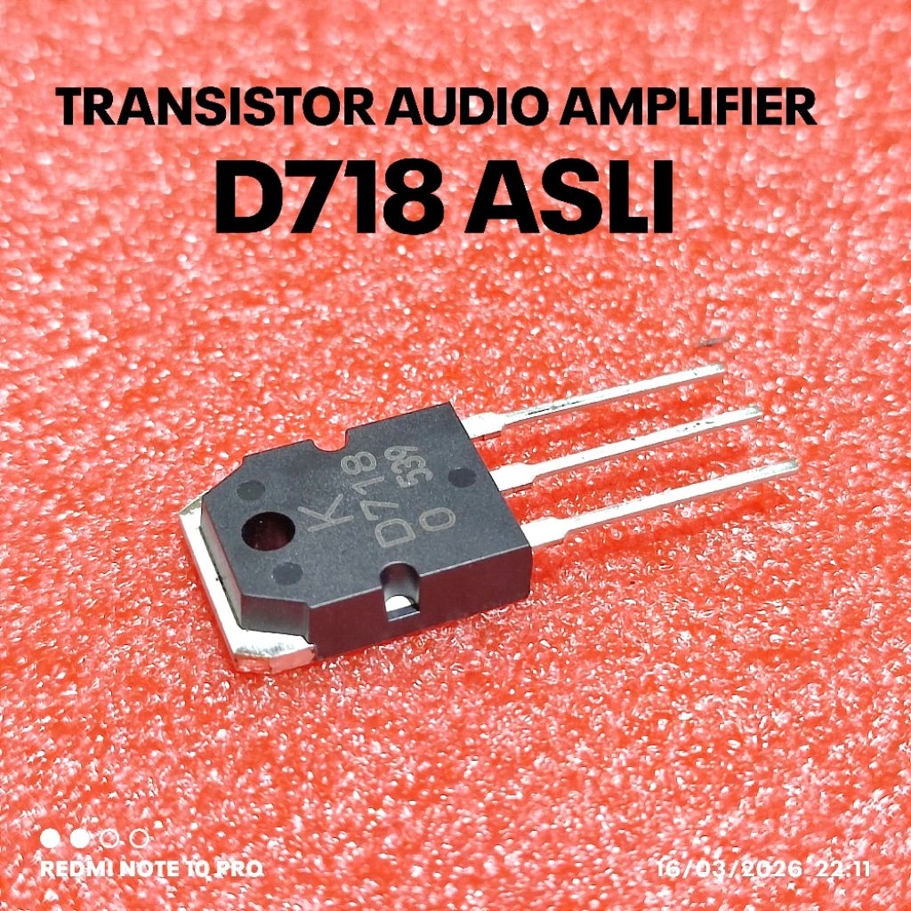 TRANSISTOR 2SD718 D718 D 718 ไม่มีชุด ORIGINAL KEC