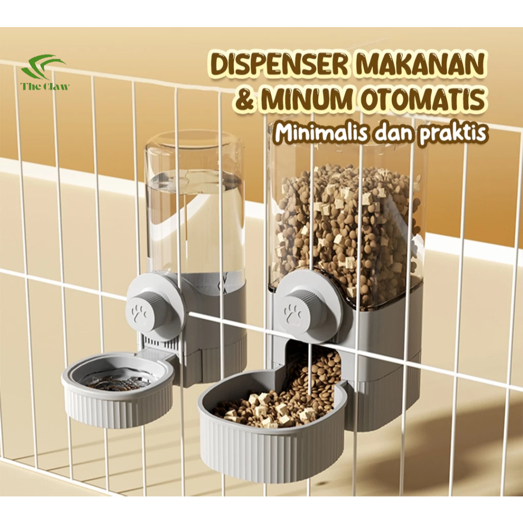 (The Claw) TH-M37A -M38A Pet Feeder & Water Dispenser แขวนอัตโนมัติ 2in1 M37A - M38A ใช้งานได้จริงแล
