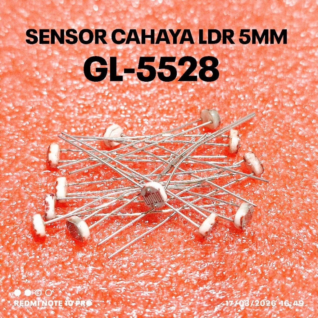 CAHAYA PHOTORESISTOR เซ็นเซอร์แสง LDR 5MM -GL5528 LDR SENSOR