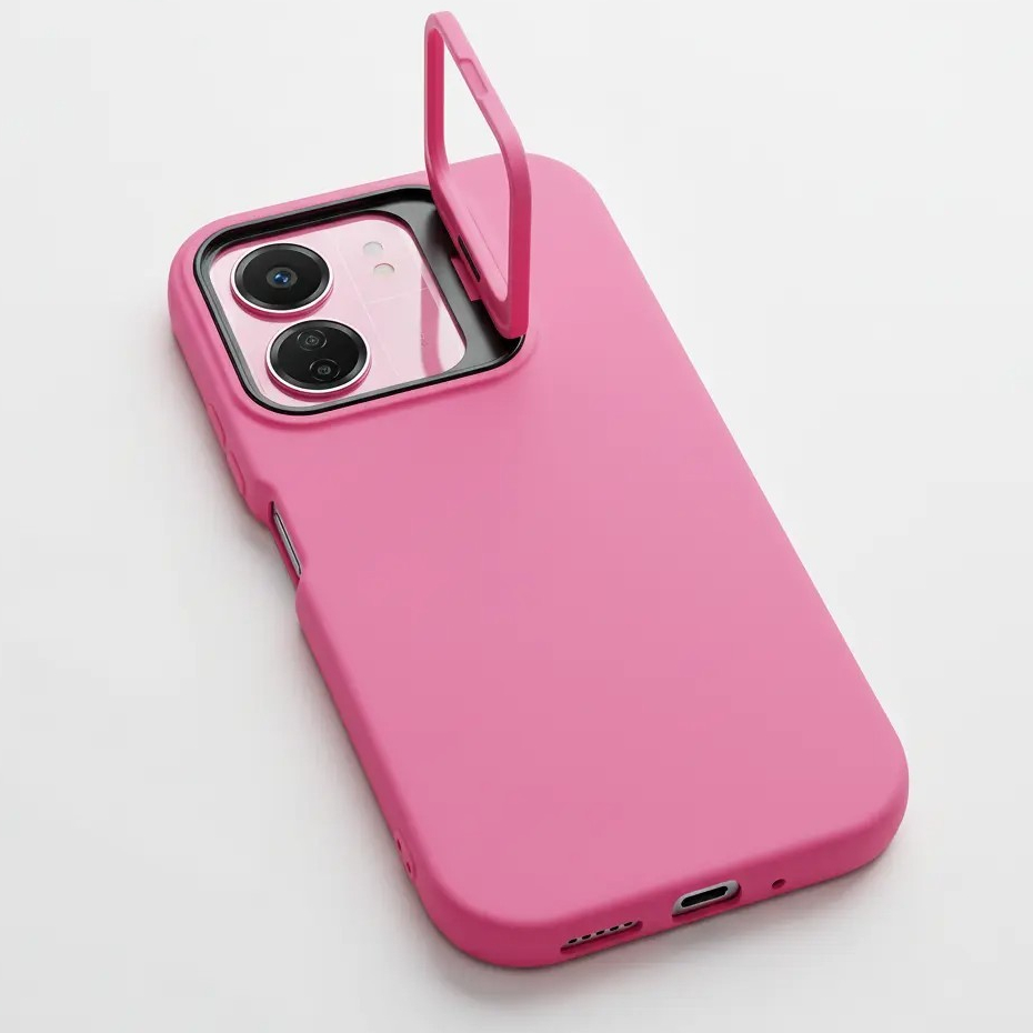 เคส Redmi 13C - Poco C65 Softcase FOLDING WINDOW MACAROON เคส เคส Hp Redmi 13C - Poco C65