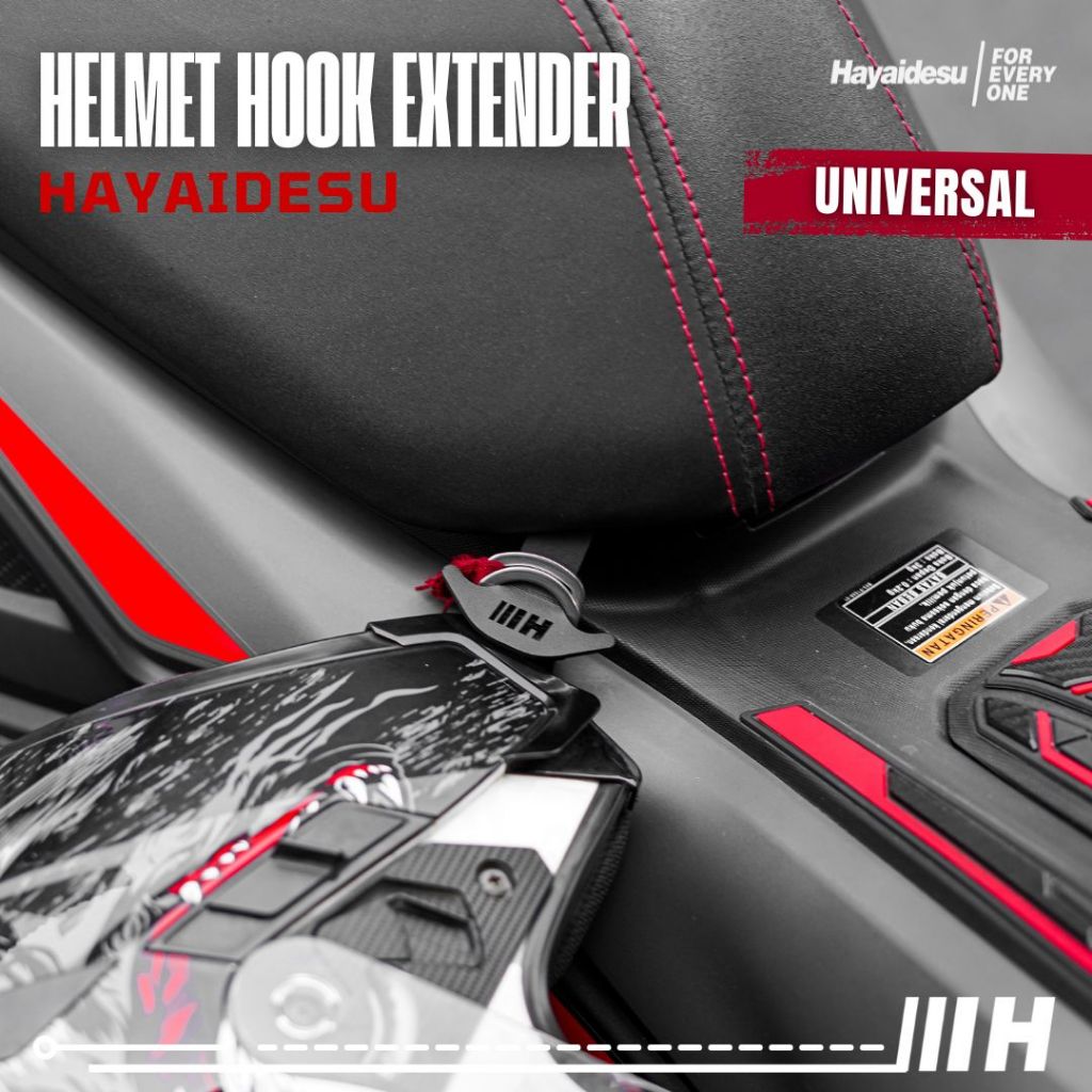 GANTUNGAN Hayaidesu หมวกกันน็อค Hook Extender Universal เบาะนั่งรถจักรยานยนต์หมวกกันน็อคตะขอแขวน