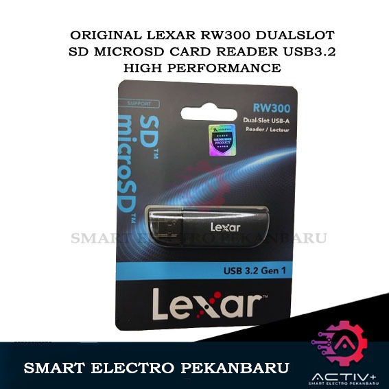 ต้นฉบับLEXAR DUALSLOT USB 3.2 GEN1 SDCARD READER SD CARD ความเร็ว FAST USB3.2 RW300 CARD READER MEMO