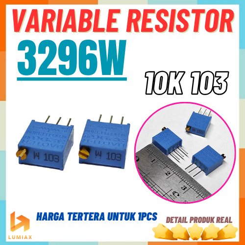 Potentiometer 10 กิโล 103 Vr 3296W Potentiometer 10K Multiturn VR Trimpot