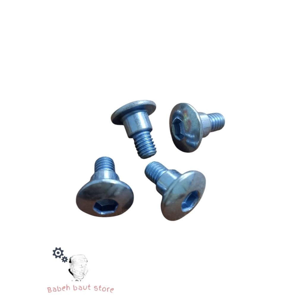 SCREWPAN BOLT L M6x14 HIPS สีขาว สี LENGTH 1.4 ซม.