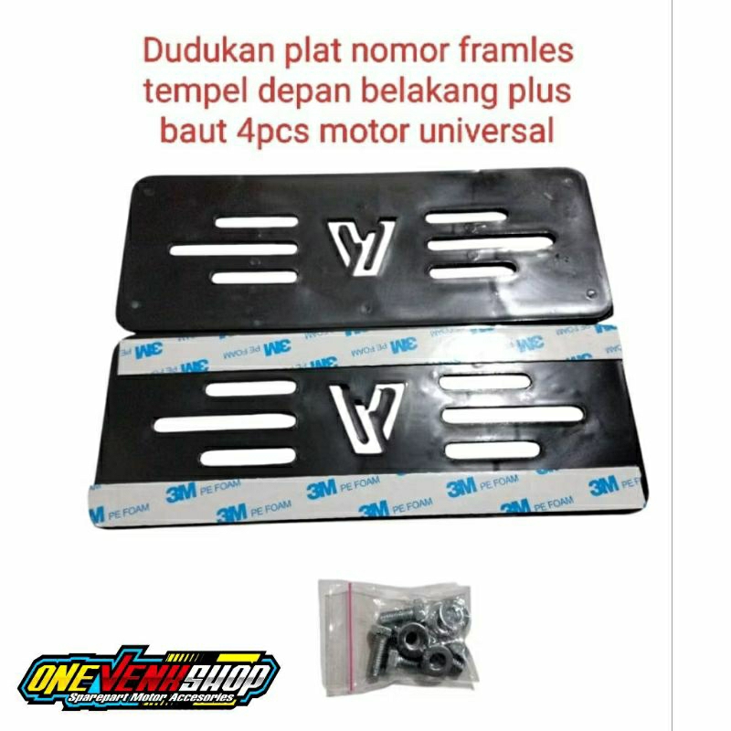 FRAMELESS PLATE UNIVERSAL LOCATION PLATE HOLDER
