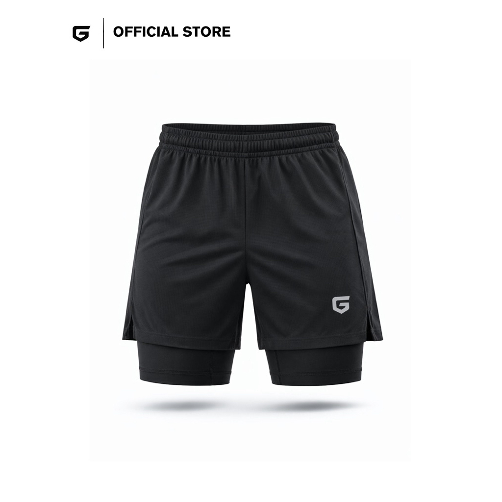 รองเท้าผ้าใบสั้น Aeroflex สีดํา