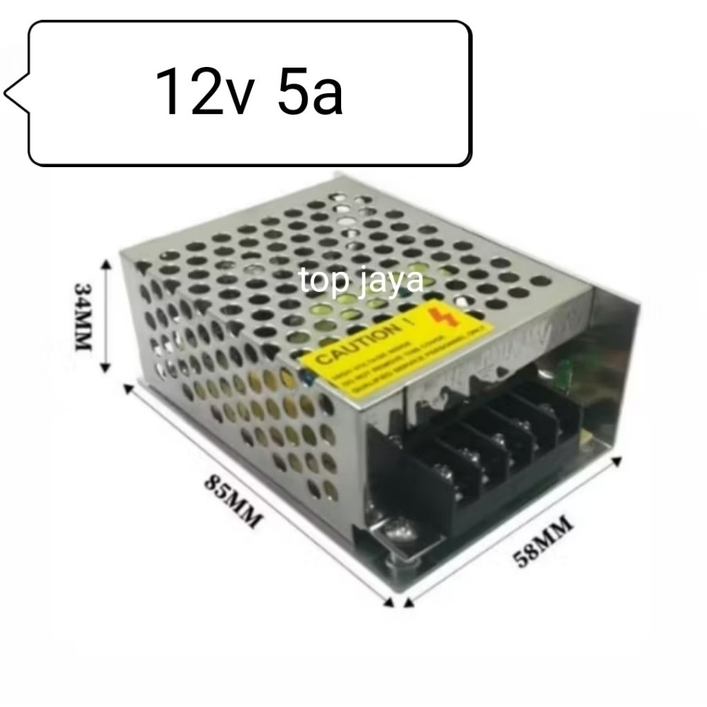 สวิตช์จ่ายไฟ 12V 5A LED NET 5 CAMPERE 12 Volt DC ADAPTER