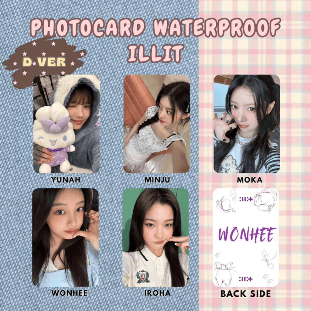 Photocard unofficial WATERPROOF ILLIT โดย kstuffku.id