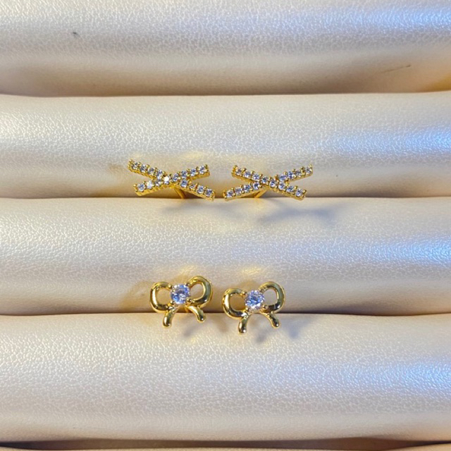 RIBBON TITANIUM EARRINGS SIMPLE EARRINGS, RUSPROOF EVERYDAY EARRINGS